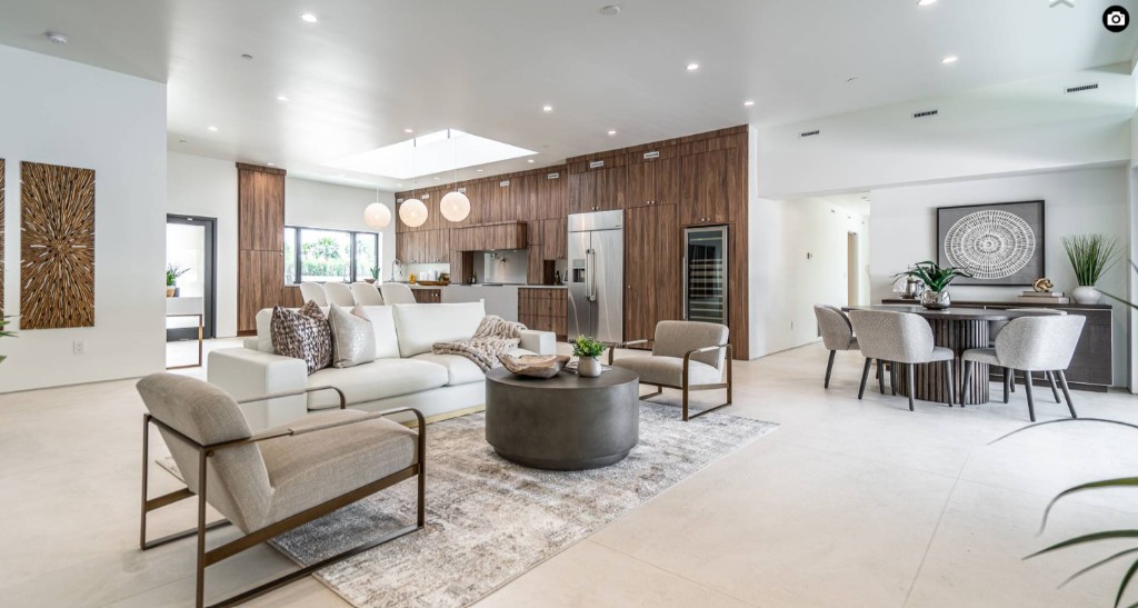 Gold Dust — open great room, kitchen, and dining VR tour preview