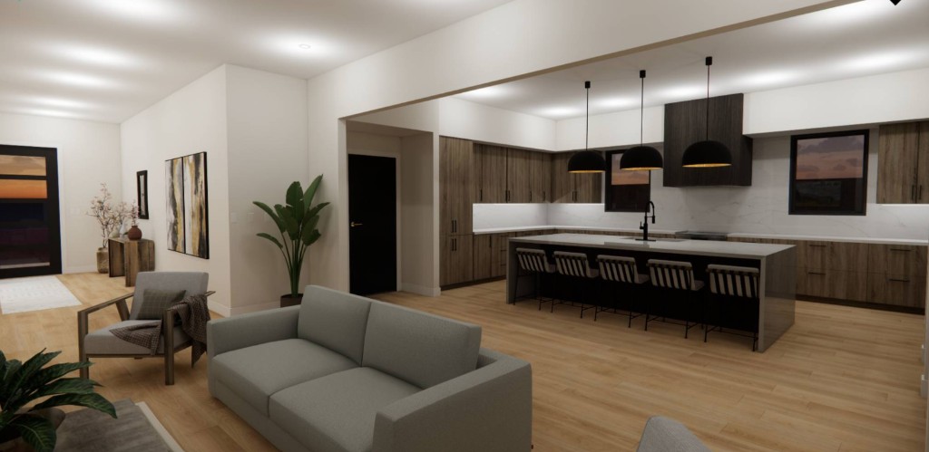 Indianola — open concept kitchen and living VR tour preview